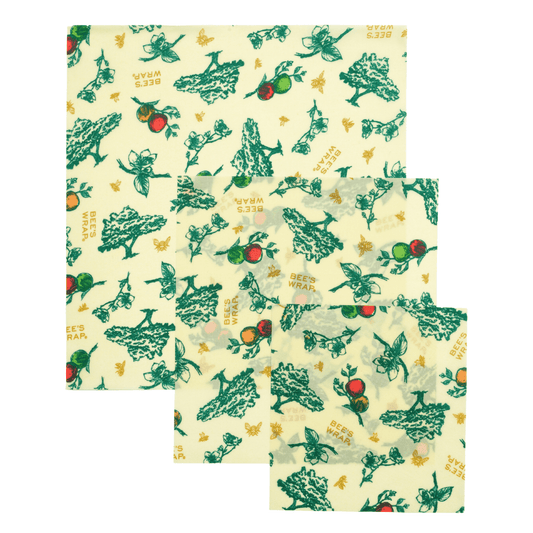 Assorted 3 Pack (S, M, L) Apple Blossom Bundles Bee's Wrap 
