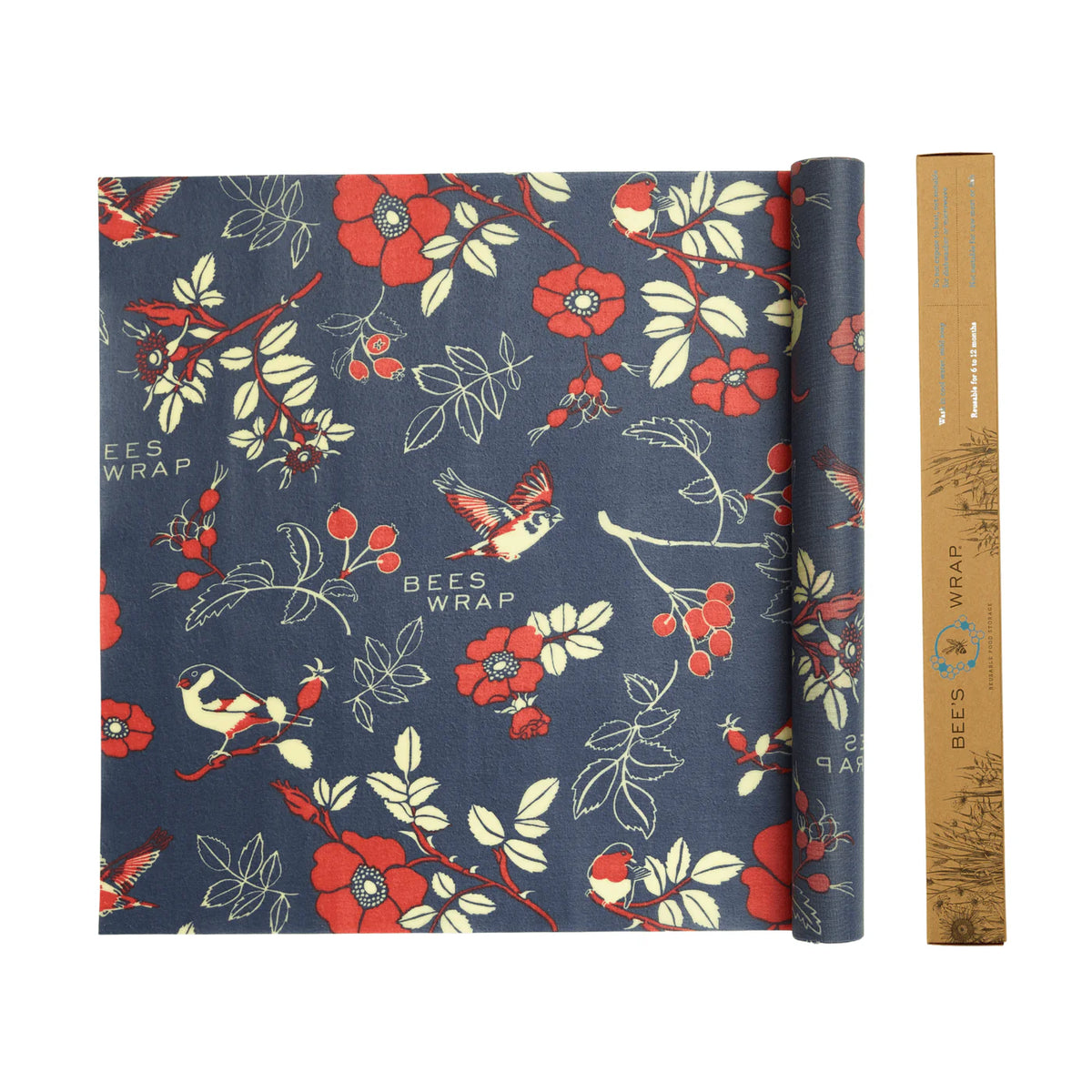 Roll Bee's Wrap Botanical Blue 