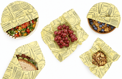 Assorted 6 Pack (2 Sm, 2 Md, 2 Lg) - Modern Kitchen Bee's Wraps Bee's Wrap 