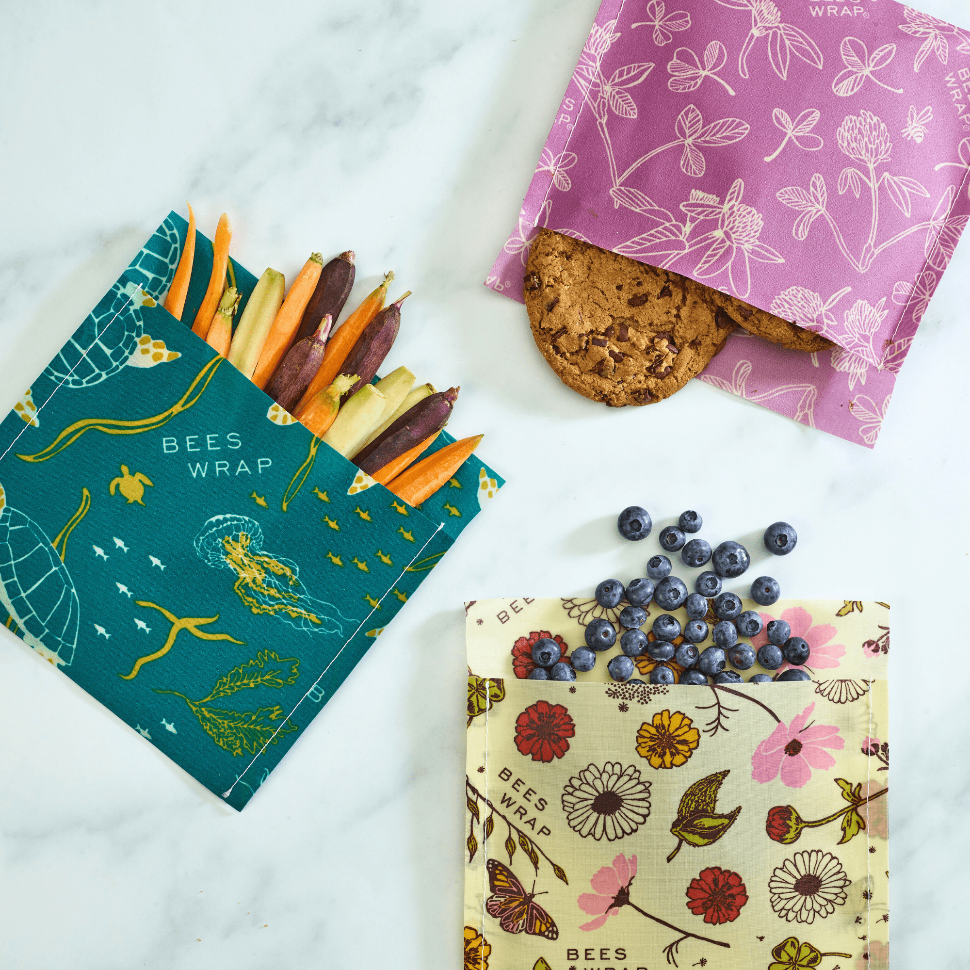 Snack Bag 5 Pack Bee's Wraps Bee's Wrap 