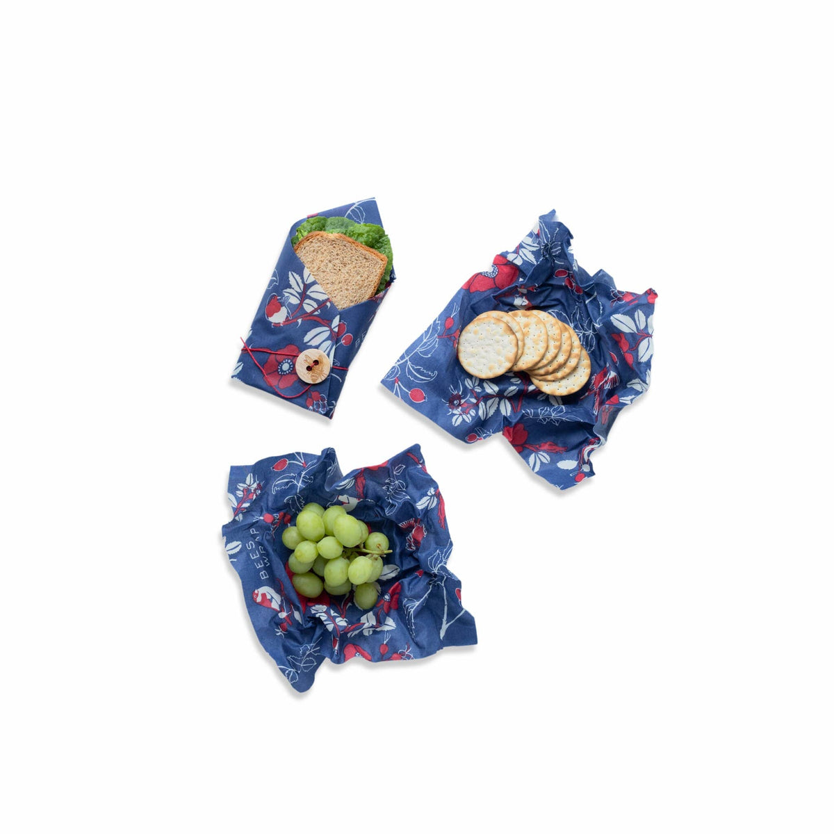 The Lunch Pack Bee's Wraps Bee's Wrap Botanical Blue 