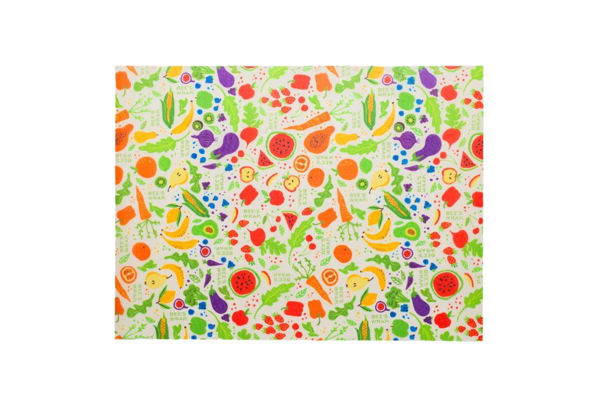 Breadwrap laid flat in Garden Party pattern