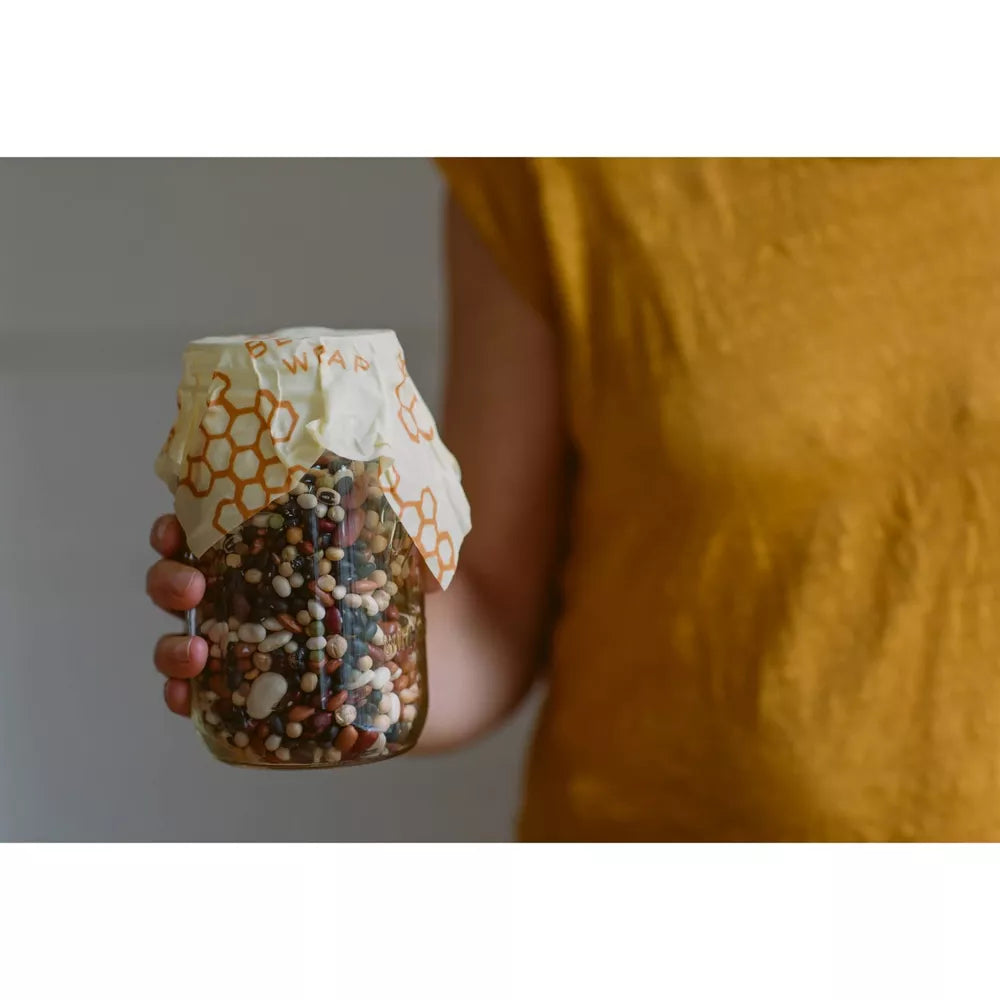 Bee's Wrap Value Pack Reusable Beeswax Food Compostable Wraps - 4pk Packs Bee's Wrap 