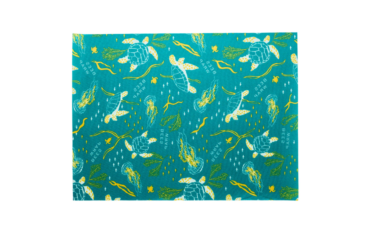 Breadwrap with Ocean Pattern laid flat