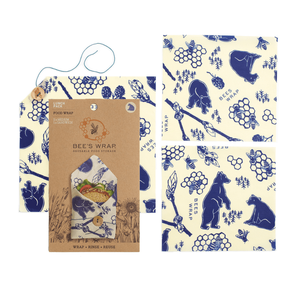 Reusable Sandwich Wrap and Two Medium Single Wraps