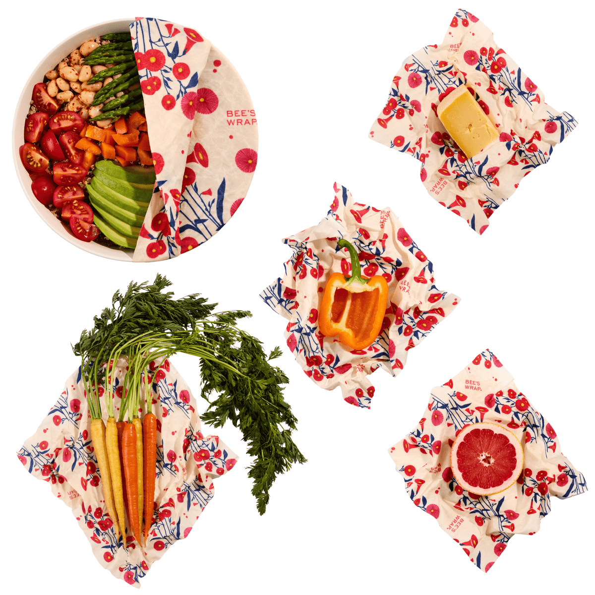 Assorted 5 Pack Bee's Wrap Full Bloom 